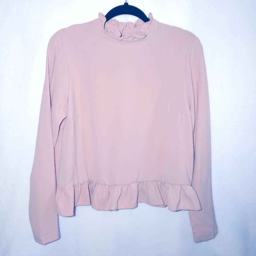 Code x Mode Pink Blouse with Ruffles